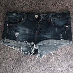 Denim shorts